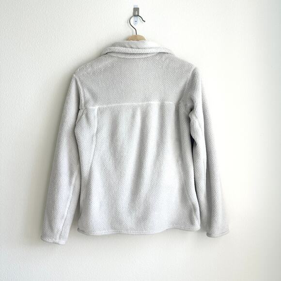Patagonia Synchilla Snap-T Re-Tool fleece button up collared pullover white S - Picture 3 of 5